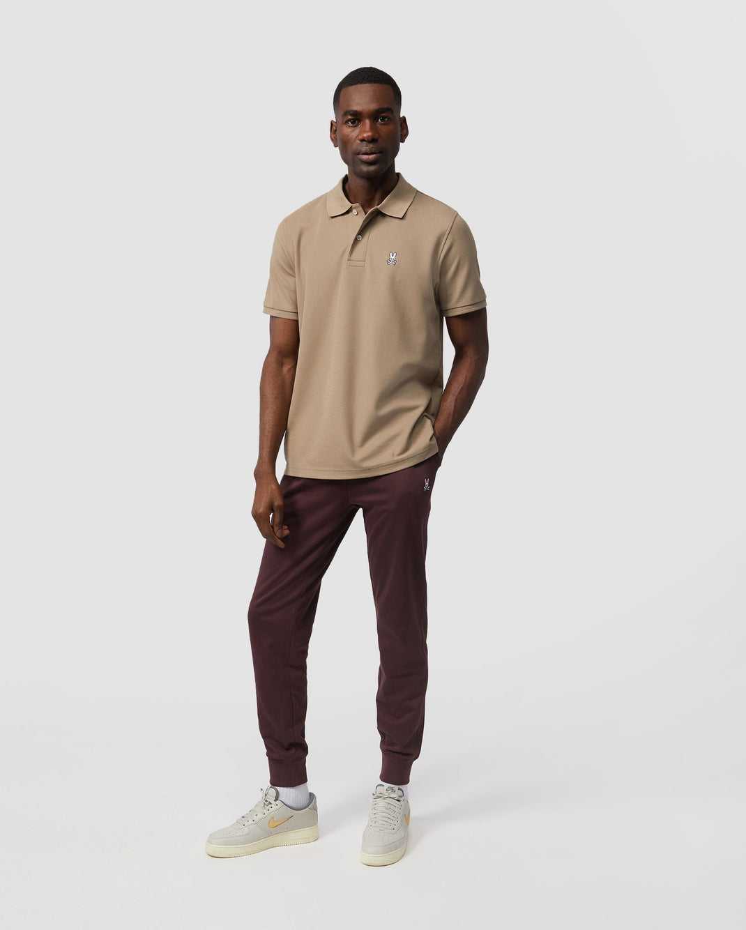 Polos Psycho Bunny Classic Polo Grise Marron Homme | UUL-42623366